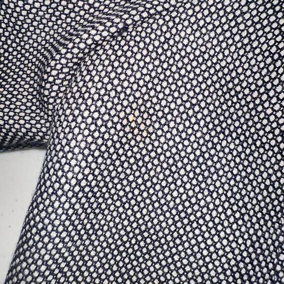 Pendleton Womens Size 6 Navy Blue Check Crop Wool Blazer Jacket Business Casual - Picture 5 of 9